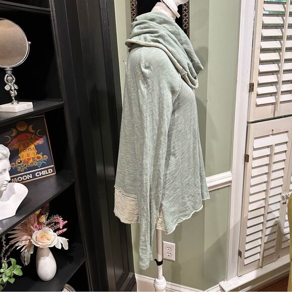 Free People Beach Moss Green Cowl Neck Pullover Size XS/S - Picture 5 of 11